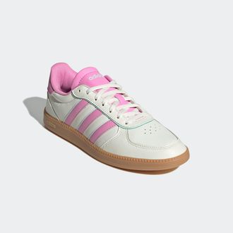 adidas Sneaker ADIDAS SPORTSWEAR BREAKNET SLEEK, Damen, Gr. 38,5, weiss (core wei&szlig;, bliss pink, halo mint), Synthetik, Schuhe Sneaker