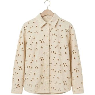 Edited Edited - Anisha Shirt - Dames - Blouses & Shirts - Beige - Maat: M Katoen
