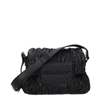Karl Lagerfeld Black Polyester Crossbody Womens Bag