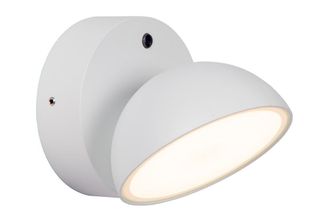 Lucide L&aacute;mpara de pared de metal con 1 led integrado, blanco