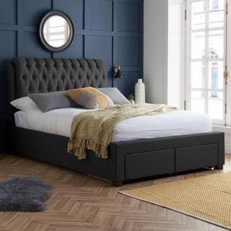 Birlea Valentino Bed in Charcoal | Size: King