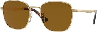 Persol PO2497S 114233 Mens Sunglasses Gold Size 52