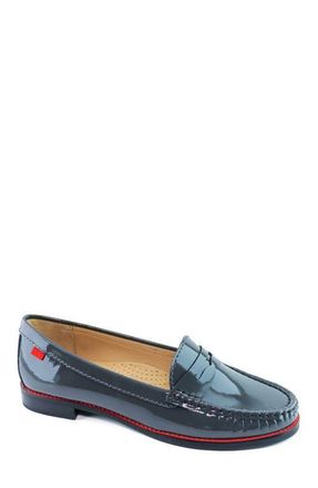 Marc Joseph New York East Village Patent Leather Penny Loafer in Grey Patent at Nordstrom, Size 5.5