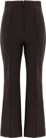 Fendi Ski Pants - Dames - Wijde Broeken - Bruin - S - Leer - Broeken