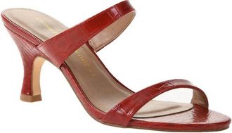 Chinese Laundry Womens Yamila Cool Croc Low Heel Sandal In Red