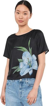 Karen Neuburger Elbow Sleeve Henley Sleepshirt Womens Pajama Floral Chrysanthemum : XL (Womens 18-20), Cotton/Polyester