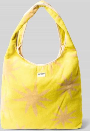 Wouf Umh&auml;ngetasche mit Label-Patch Modell Fuerteventura in Hellgelb, Gr&ouml;&szlig;e 1