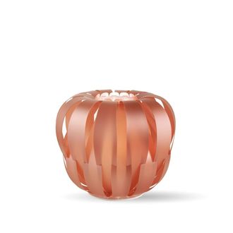 Linea Zero L&aacute;mpara De Mesa Cobre En Metal Blanco Cm. 19x17h