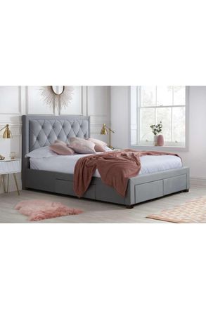 Birlea Woodbury Bed in Grey | Size: Super King