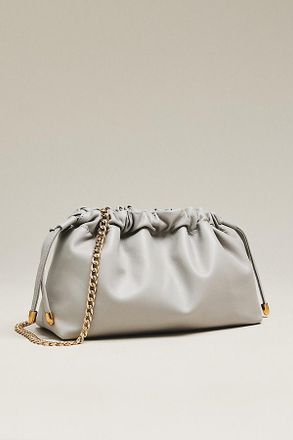 Maeve Cinched Leather Clutch