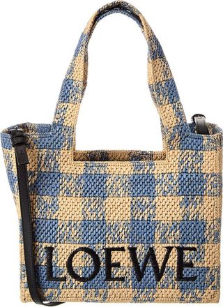 Loewe Font Raffia Tote