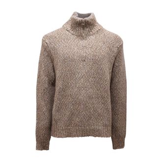 Amaranto Q6908 Maglione - male - AMAR&Aacute;NTO - Round-neck Knitwear - Gray - L - Knitwear