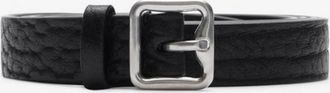 Burberry B Buckle Leather Belt, Size Medium