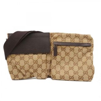 Gucci Beige Canvas Fanny Pack (Pre-Owned)