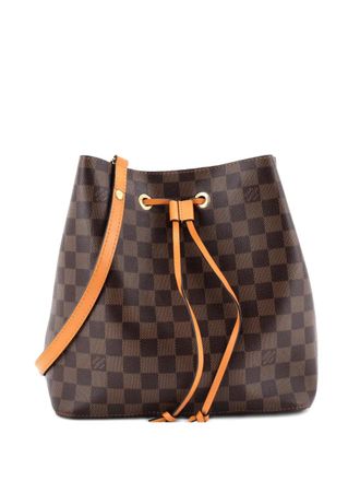 Louis Vuitton NeoNoe Handbag Damier with Leather MM bucket bag - Brown