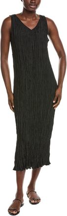 Eileen Fisher Pleated Silk Midi Dress