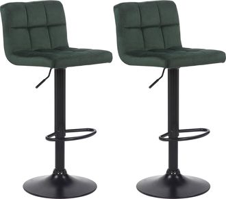 Clp Clp - Juego De 2 Taburetes De Bar Feni Verde