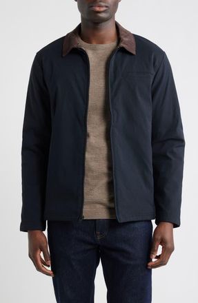 Travis Mathew Nitro Noir Stretch Nylon Zip Jacket in Black at Nordstrom, Size Xx-Large