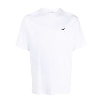 Axel Arigato Tops, Heren, Wit, S, Katoen, Signature T-shirt