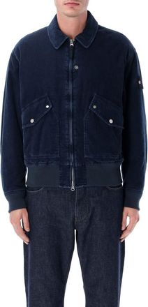 Stone Island Micro Corduroy-Rinsed Bomber Jacket