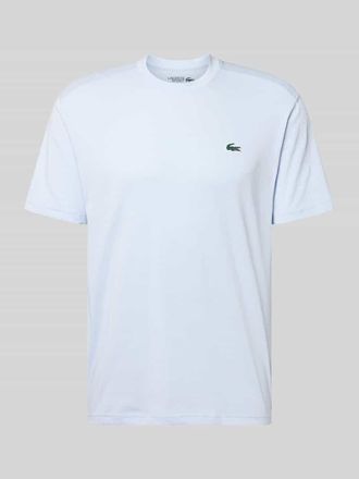 Lacoste Sport Regular Fit T-Shirt aus Baumwoll-Mix in Rauchblau, Gr&ouml;&szlig;e XXXL