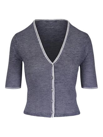 Vince striped button cardigan - Blue