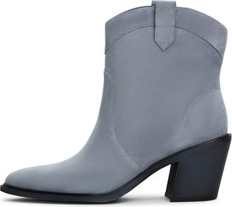 Cesare Gaspari Blauwe Cowboylaarzen - Blokhak - Dames - Cowboylaarzen - Blauw - 39 EU - Schoenen