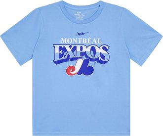 Nike Montreal Expos Cooperstown Collection Rewind Arch T-shirt Powder Blue 3Z3B7SBGM-EXP