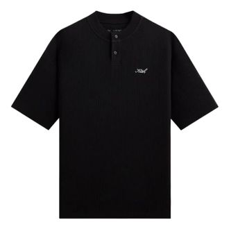 Kith Micro Waffle Tristan Henley Black KHMA030213-001