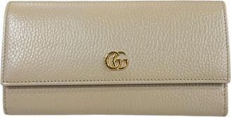 Gucci Beige Purple Yellow Leather Coin Purse/Coin Case (Pre-Owned)