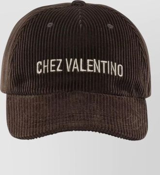 Valentino Garavani chez valentino corduroy baseball cap curved brim