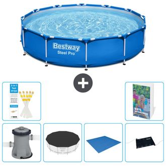 Bestway Piscina Bestway Steel Pro Redonda - 366x76 Cm - 7-piezas S214