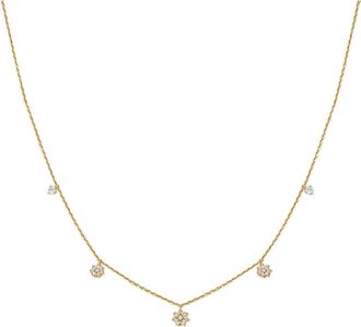 Made by Mary Flora Luxe Floating Necklace in Gold Vermeil at Nordstrom