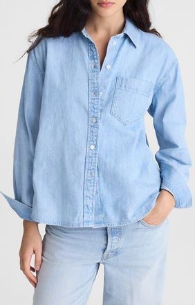 Madewell The Easy Denim Button-Up Shirt in Maui Wash at Nordstrom, Size Xx-Large