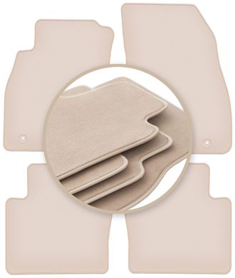 OEM Alfombrillas Beige Premium Para: Saab 9-5 Ii Ng Sed&aacute;n, Familiar, Liftback, Hatchback 2010-2012