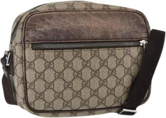 Gucci Pre-owned Cross Body Bags, female, Beige, Size: ONE SIZE Pre-owned Plastic Cross Body Bag