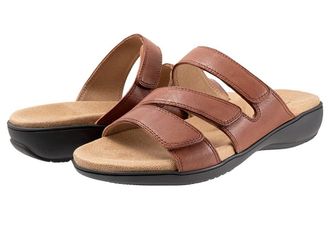 Trotters Rose Womens Sandals Luggage : 5.5 M (B), Leather