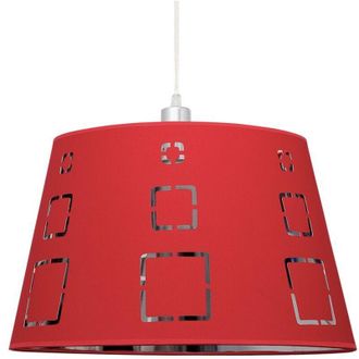 Fabrilamp Lampara Colgante Celaya 1xe27 Rojo Regx40d De Fabrilamp