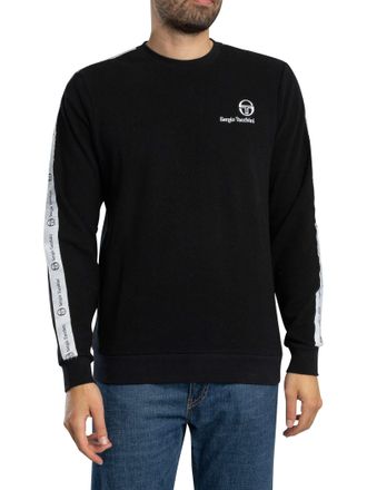 Sergio Tacchini Delman-Sweatshirt, Zwart