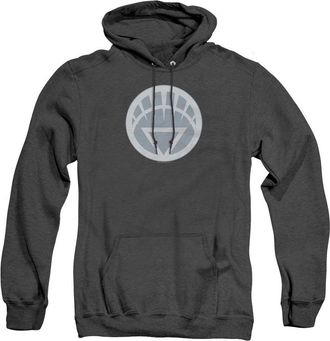 Gildan Green Lantern White Symbol Adult Heather Hoodie / Hooded Sweatshirt
