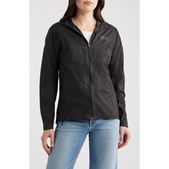 Helly Hansen Trail Windbreaker Jacket in 990 Black at Nordstrom, Size Xx-Large