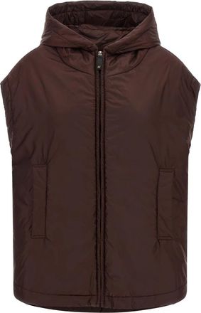 Max Mara The Cube Mtc Ambra Vest - Dames - Bodywarmers - Rood - 3XS - Leer - Jassen