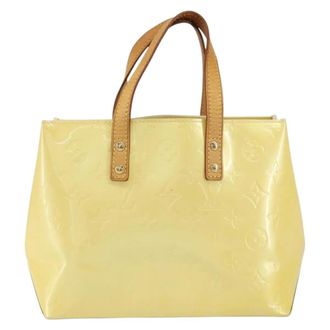 Louis Vuitton Reade Monogram Vernis Yellow Patent_Leather Handbag (Pre-Owned)