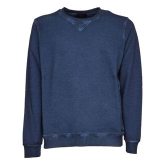 Dondup Sweatshirts, male, Blue, Size: S Crew Neck Sweatshirt