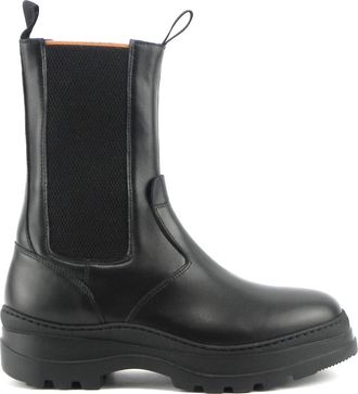 Marco Ferretti Stijlvolle Sneakers - Dames - Chelseaboots - Zwart - 40 EU - Leer - Schoenen