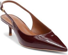 Reformation Wrenley Pointed Toe Slingback Pump in Wine Patent at Nordstrom Rack, Size 6.5
