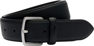 Lacoste Accessoires, Heren, Zwart, ONE Size, Leer, Core Collection Heren Riem Zwart