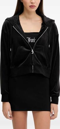 Juicy Couture Top con cappuccio - Nero