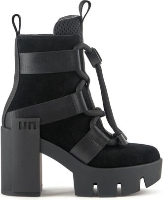 United Nude Grip Nomad Mid II - Dames - Laarzen met Hak - Zwart - 37 EU - Nylon - Schoenen