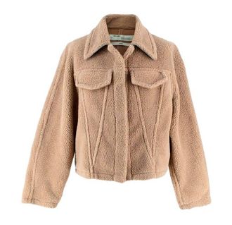 Off-white Off-White Camel Faux Shearling Jacket Size S